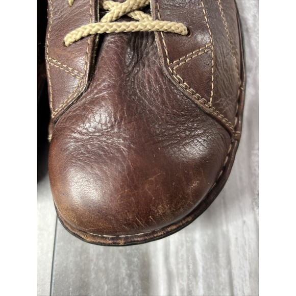 Merrell World Piece Dark Brown Mens 13 Leather Loafers Low - Picture 7 of 9